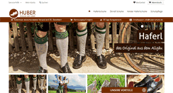 Desktop Screenshot of haferlschuhshop.de